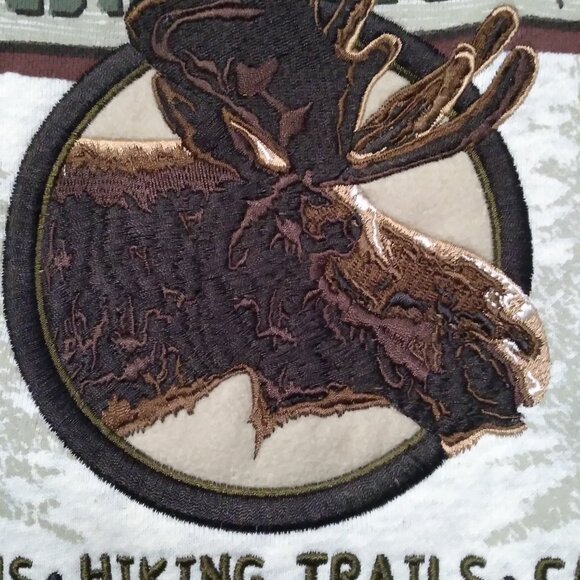 Croft & Barrow Moose Lodge Crewneck Sweatshirt - Picture 2 of 11